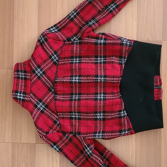 Plaid Bomber Jacket - Wet Seal Size M - Picture 3 of 4